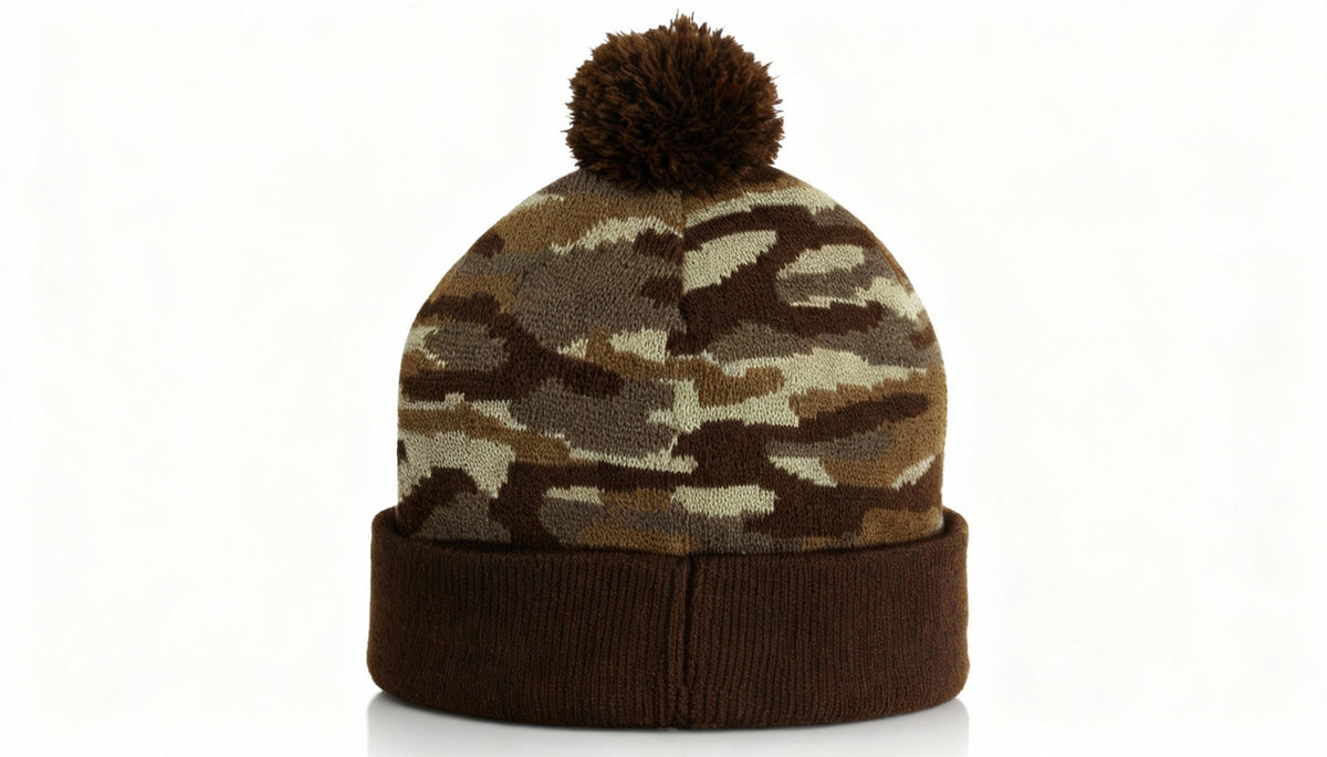 U.S. Marines Official Camo Beanie with Pom – view 4