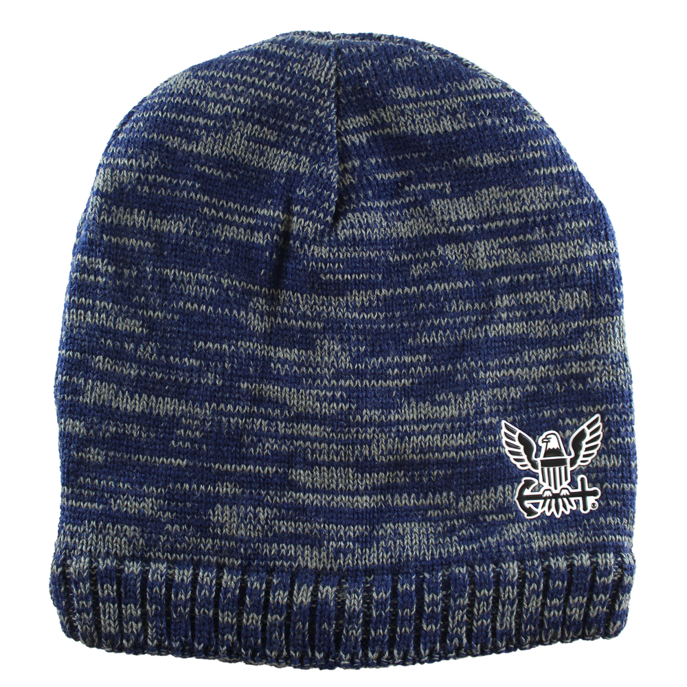 U.S. Navy Heathered Earband Knit Cold Weather Beanie – view 1
