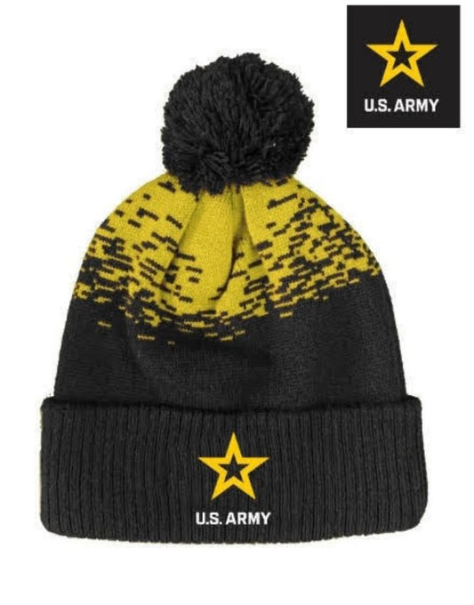 U.S. ARMY Pom Pom Knit Cap splatter