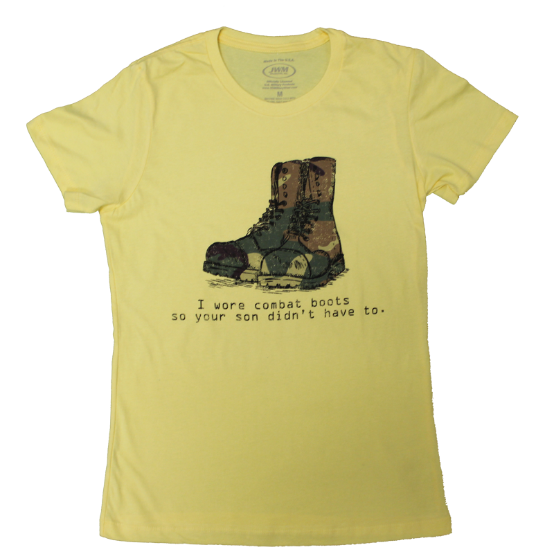 Women's “I Wear Combat Boots” Patriotic T-Shirt – view 1
