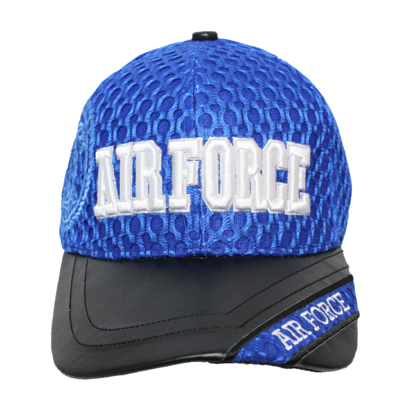 U.S. Air Force Leather Brim Embroidered Cap – view 1