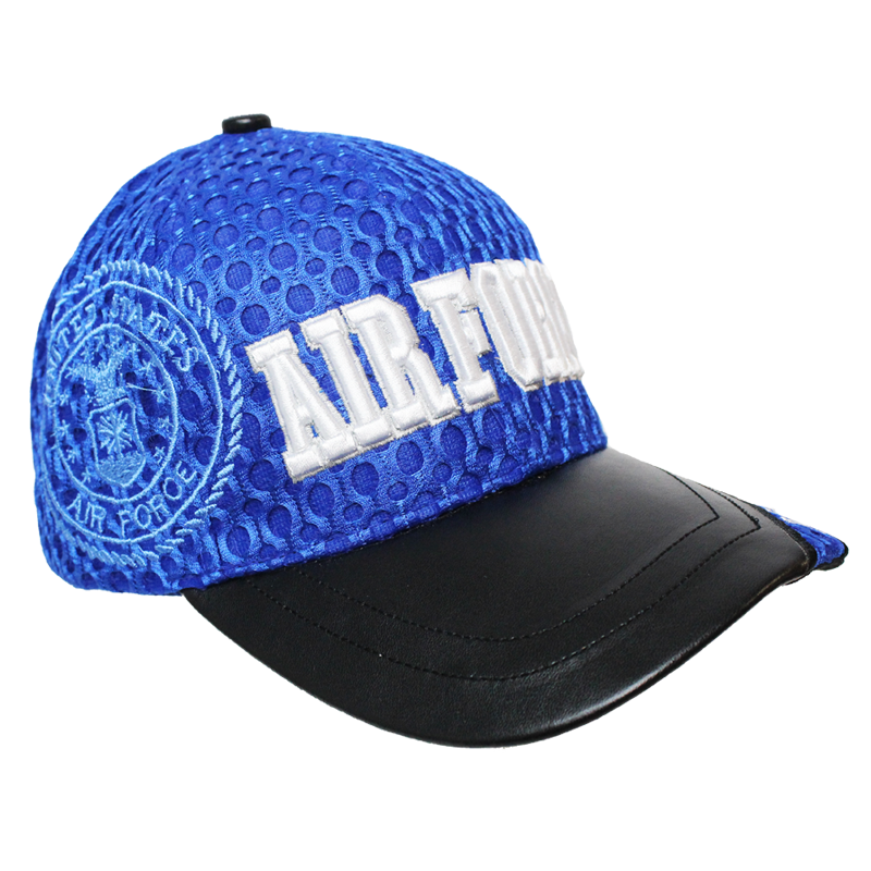 U.S. Air Force Leather Brim Embroidered Cap – view 3