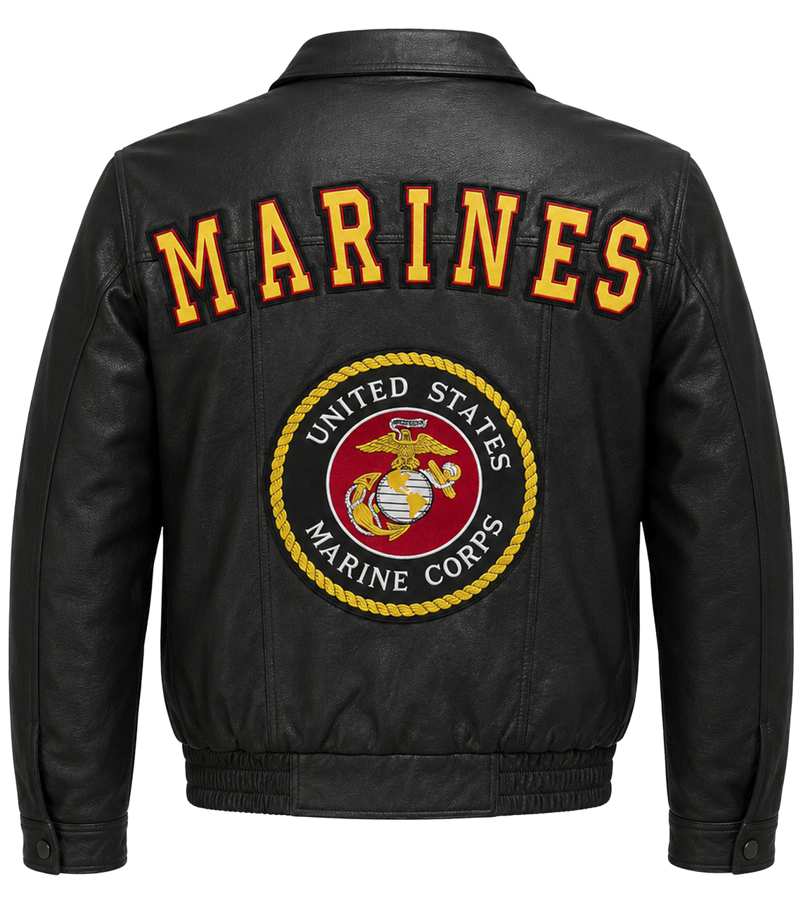 Marines Leather Jacket + FREE Pom Pom Jacket – view 2