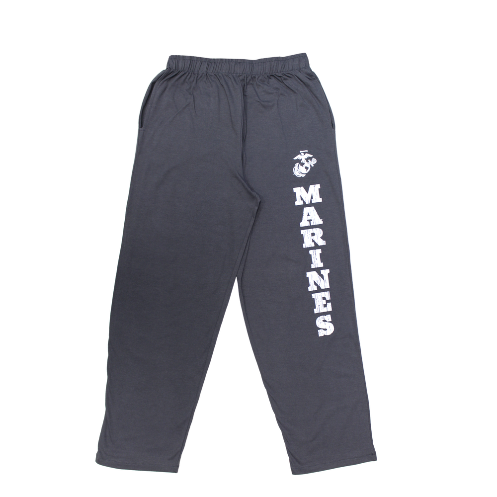 U.S. Marines Dark Grey Relaxed Lounge Pants – view 1