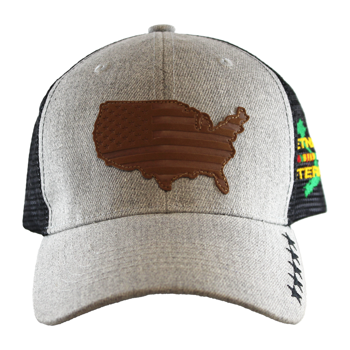 Vietnam Veteran Map Mesh Adjustable Mesh-Back Cap – view 2