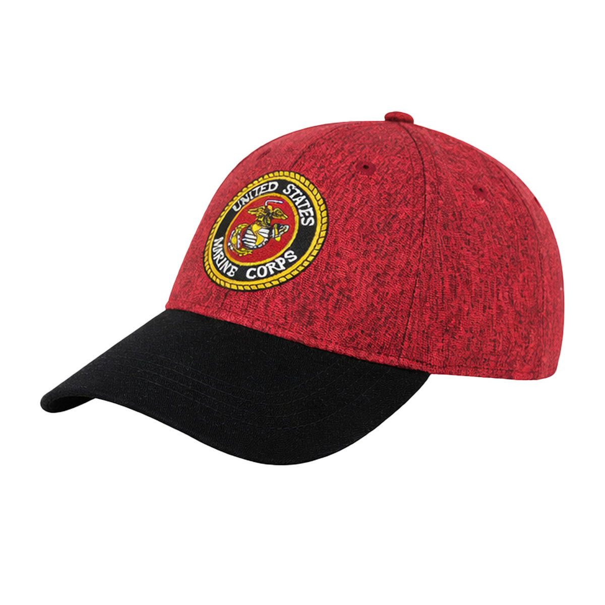Variegated Marines Cap – Red & Black Adjustable Hat – view 2