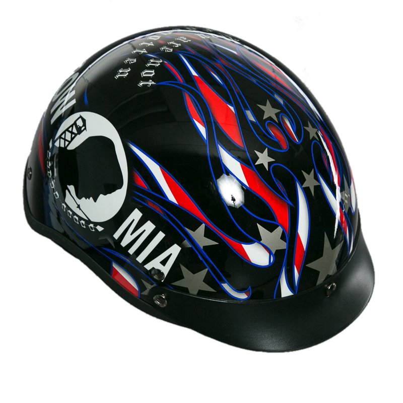 POW-MIA Motorcycle Half Helmet – view 2