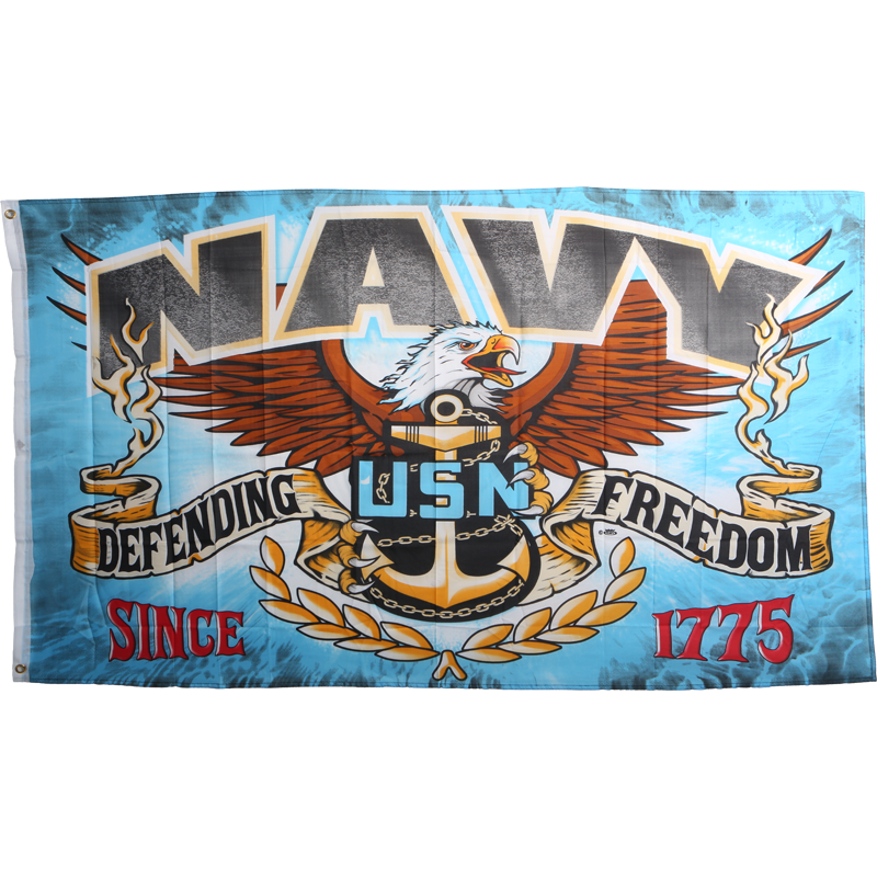 U.S. Navy Patriotic Flag – Official Licensed Military Flag – view 1