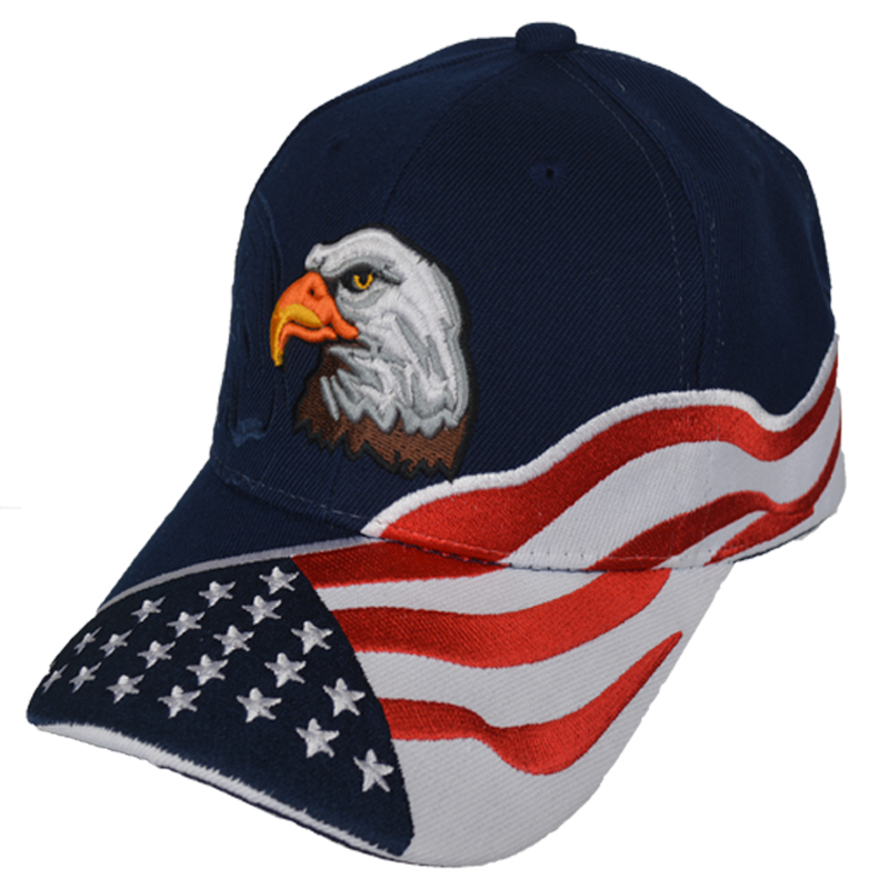 Embroidered Eagle Shadow Logo Stars & Stripes Cap – view 2