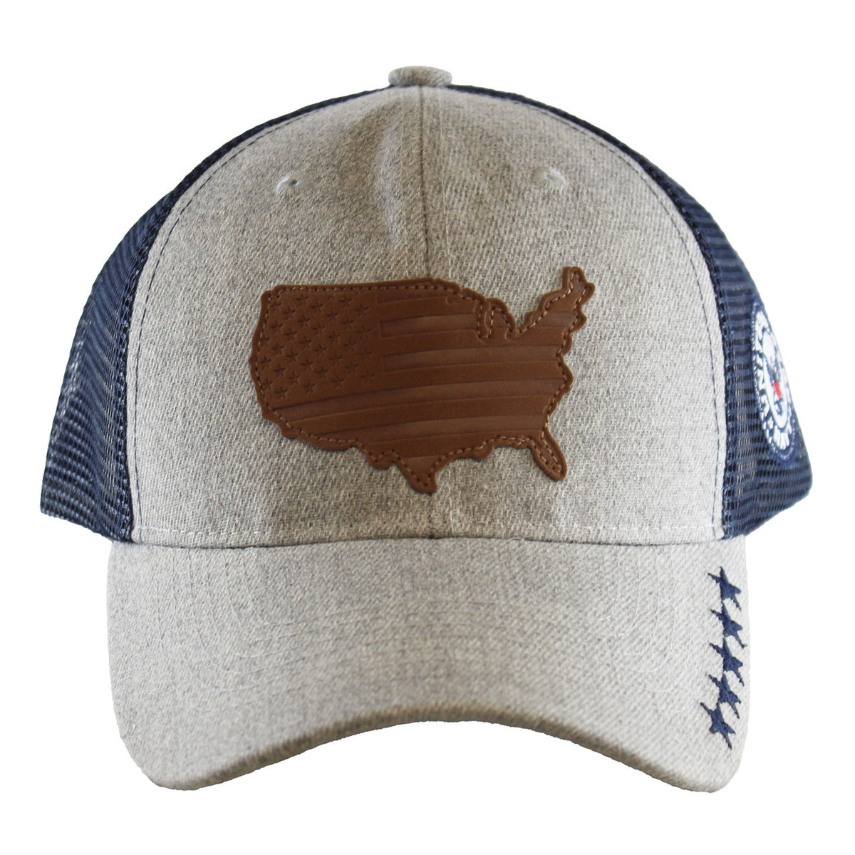 U.S. Navy Map Pattern Embroidered Mesh Cap – view 2