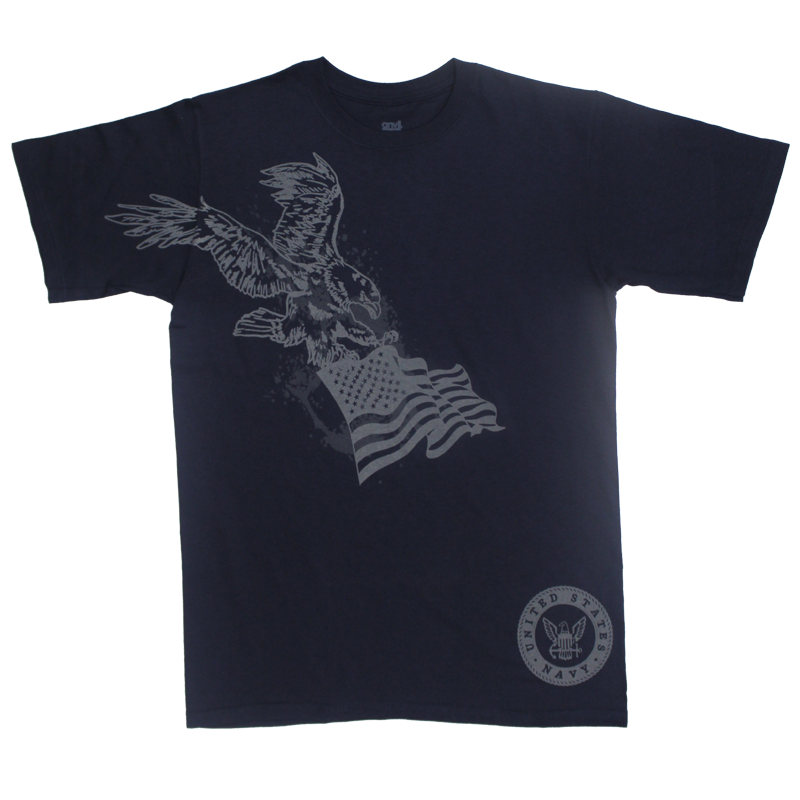 U.S. Navy Eagle Flag T-Shirt Military Apparel – view 1