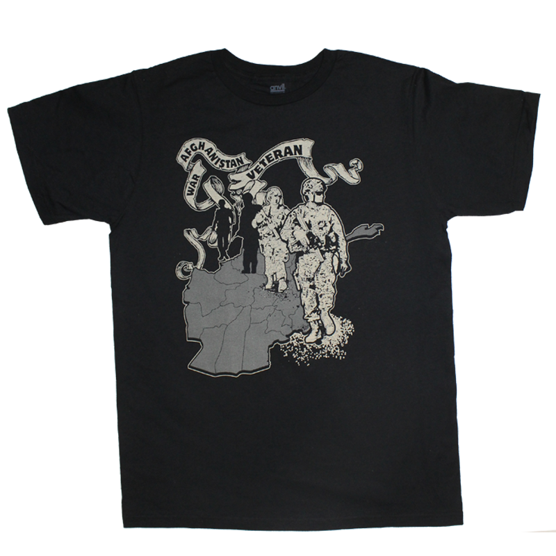 Afghanistan Veteran Single-Color Front Logo T-Shirt – view 1