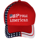 Red 3D Embroidered Proud American Patriotic Cap – view 1