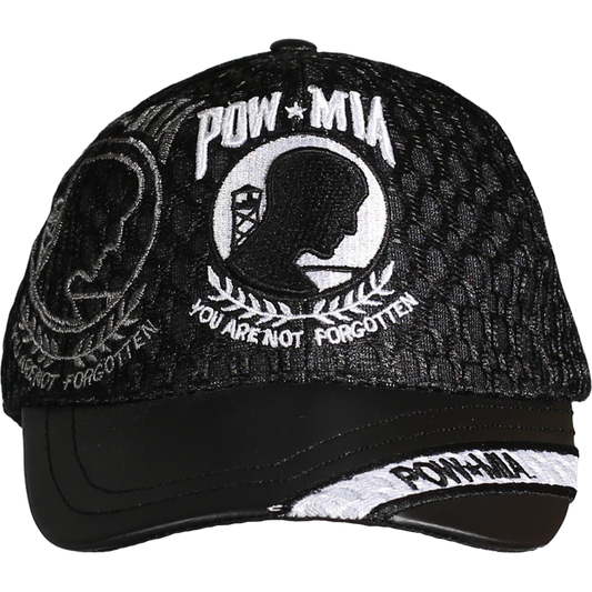 POW MIA Officially Licensed Leather Brim Cap – view 1
