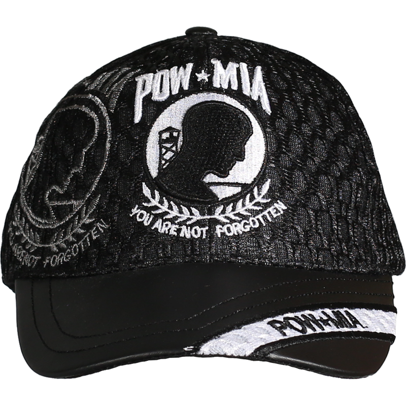 POW MIA Officially Licensed Leather Brim Cap – view 1