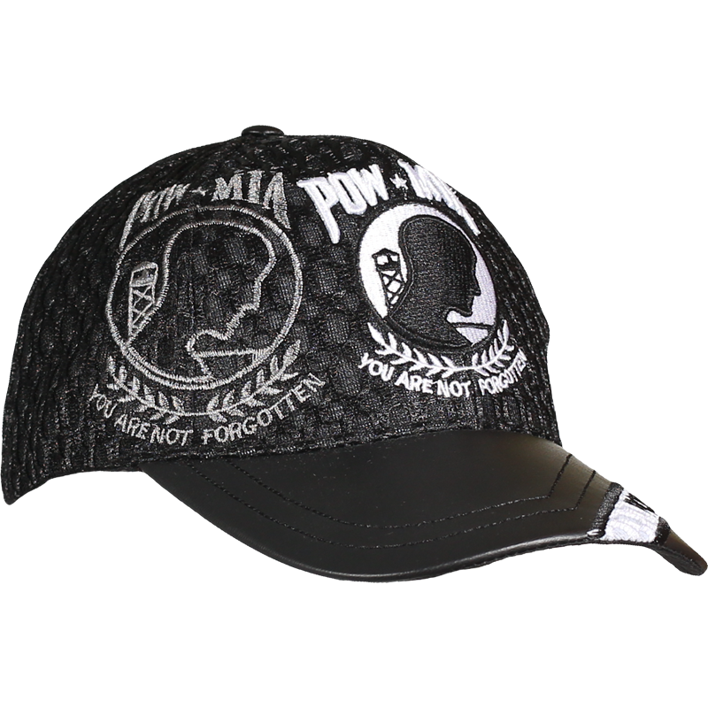 POW MIA Officially Licensed Leather Brim Cap – view 3