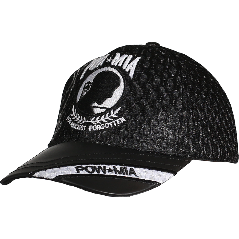 POW MIA Officially Licensed Leather Brim Cap – view 2