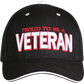Proud to Be a Veteran 3D Embroidered Black Cap – view 1