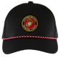 U.S. Marines Perforated Rope Cap with Gold Rope Detail – view 1