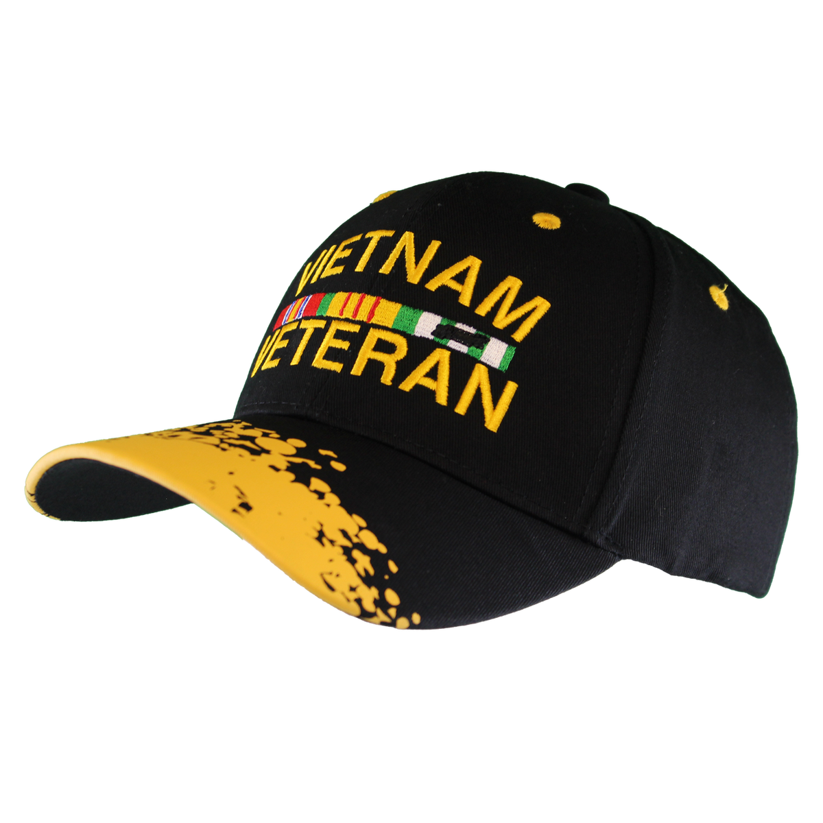 Vietnam Veteran Splatter Embroidered Cap – view 2
