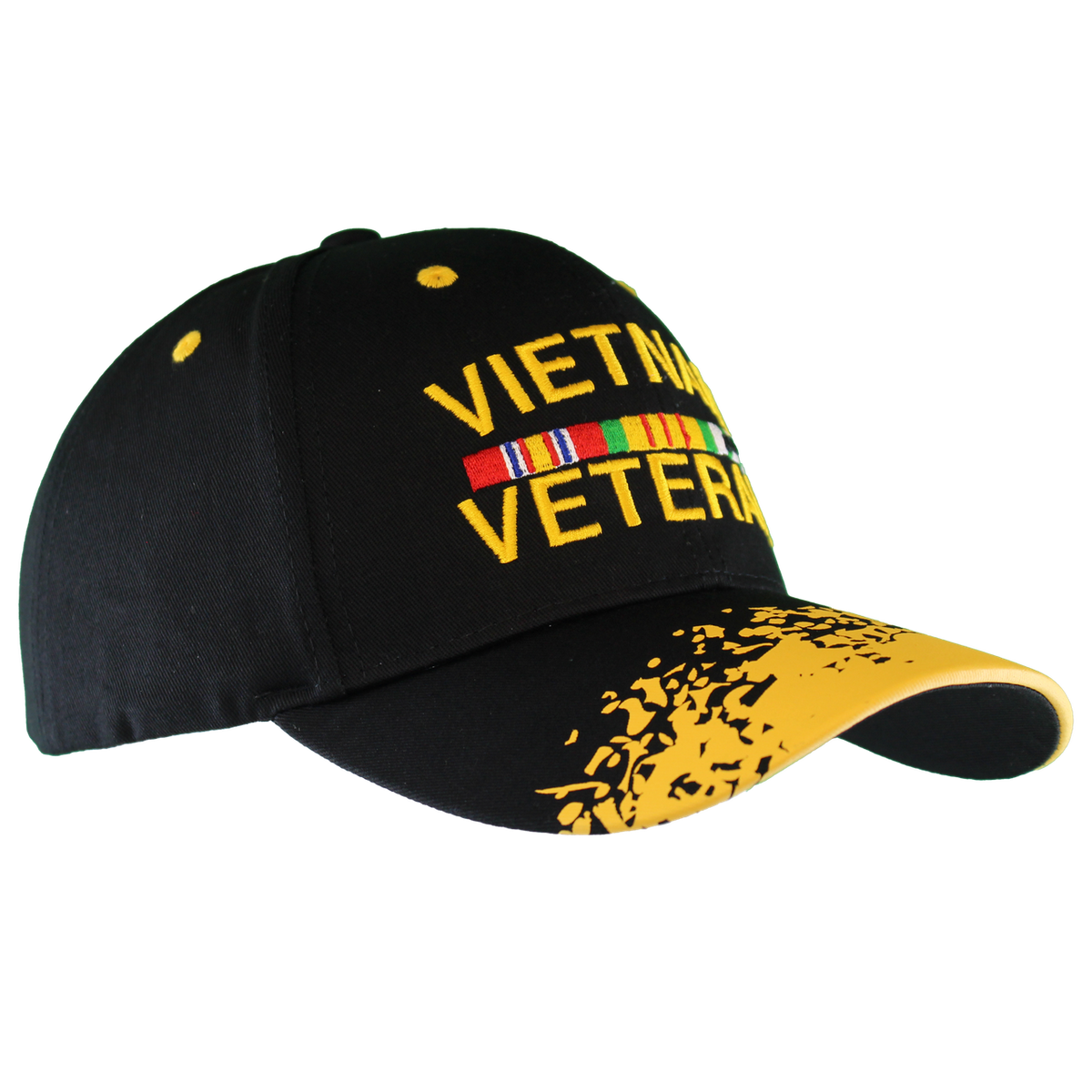 Vietnam Veteran Splatter Embroidered Cap – view 3