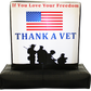 Thank A Vet 6-Foot Patriotic Yard Inflatable – view 1
