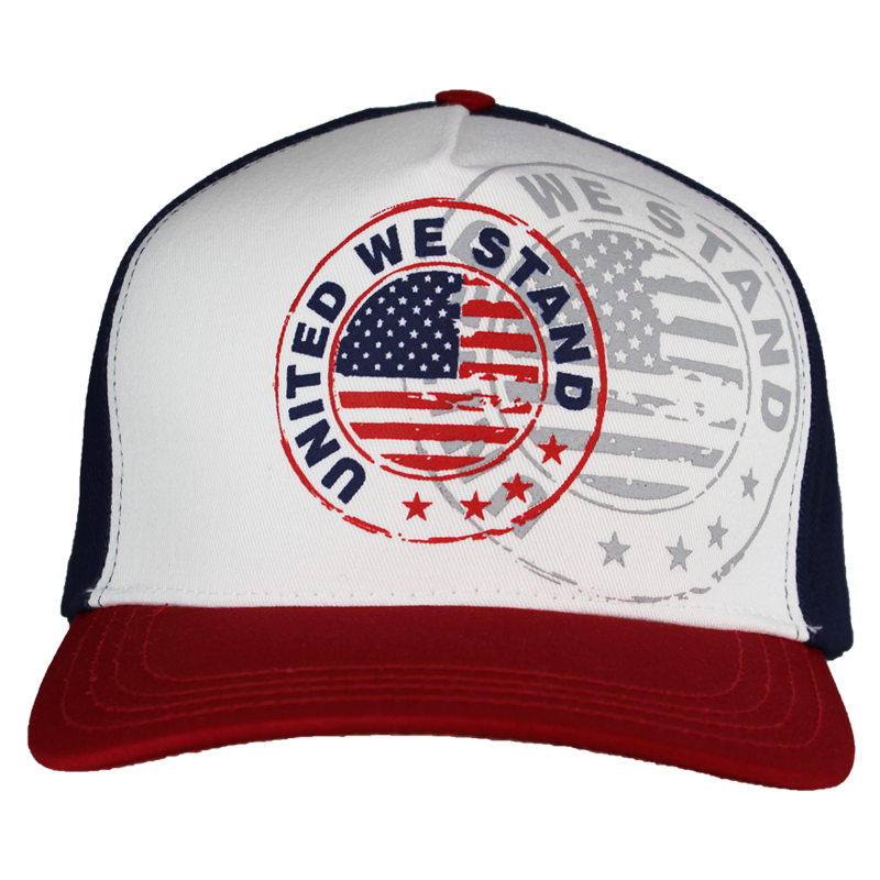 United We Stand Screen-Printed Patriotic Cap – view 1