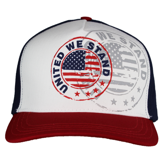 United We Stand Screen-Printed Patriotic Cap – view 1
