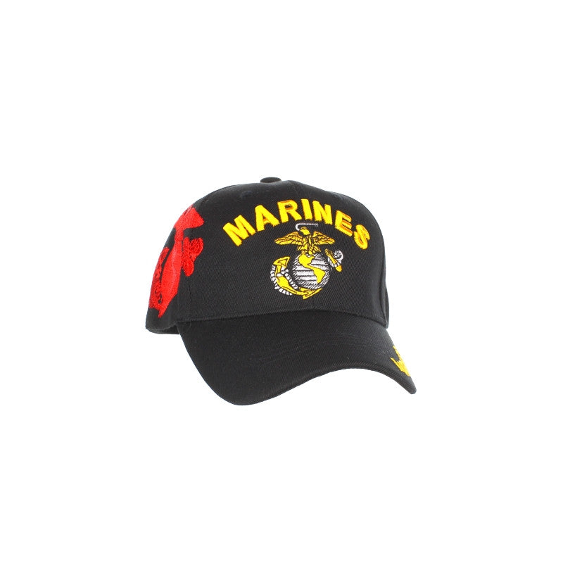 U.S. Marines Shadow Embroidery Black Cap – view 28