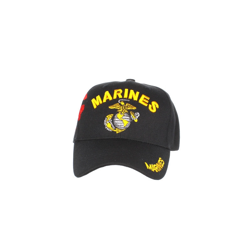 U.S. Marines Shadow Embroidery Black Cap – view 30
