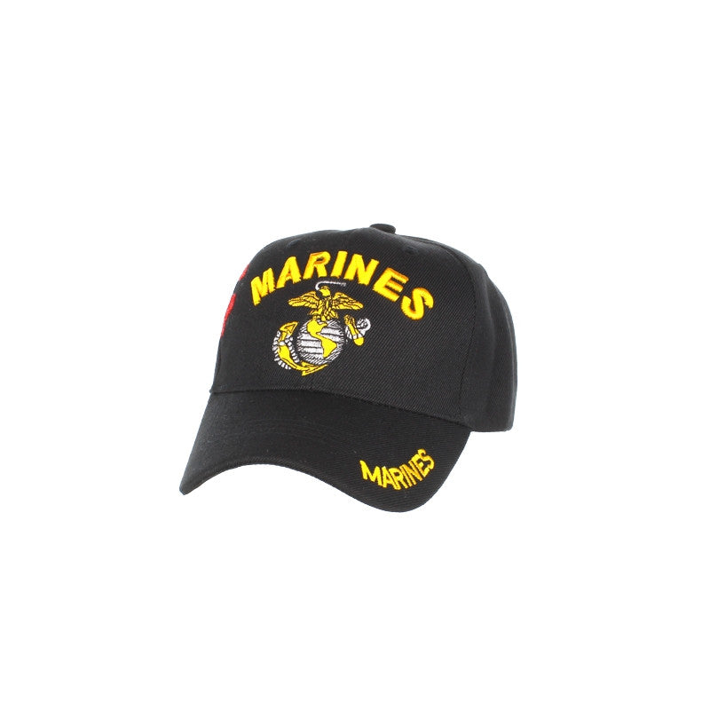 U.S. Marines Shadow Embroidery Black Cap – view 3