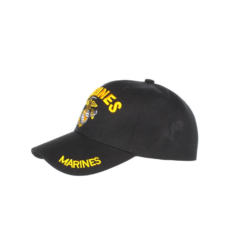 U.S. Marines Shadow Embroidery Black Cap – view 6