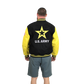 U.S. Army Varsity Jacket with Leather Sleeve- Yellow/Black – view 5