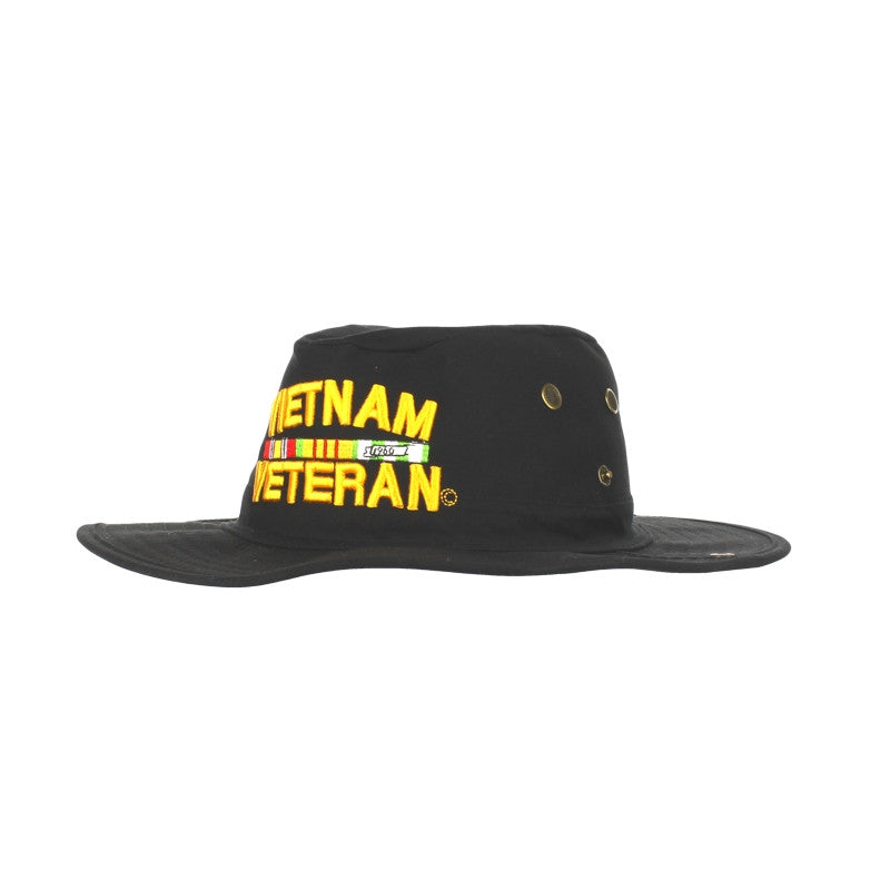 Vietnam Veteran Black Military Hunter Hat – view 7