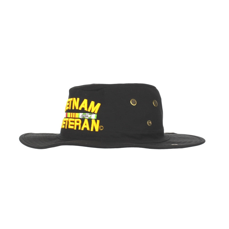 Vietnam Veteran Black Military Hunter Hat – view 8