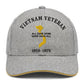 Vietnam Veteran All Gave Some, Some Gave All 1959-1975 Embroidered Cap - Heather Gray