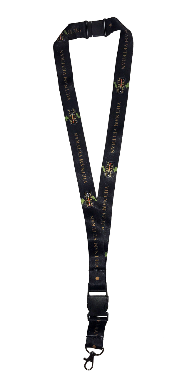 Vietnam Veteran Soft Satin ID Badge Lanyard – view 1
