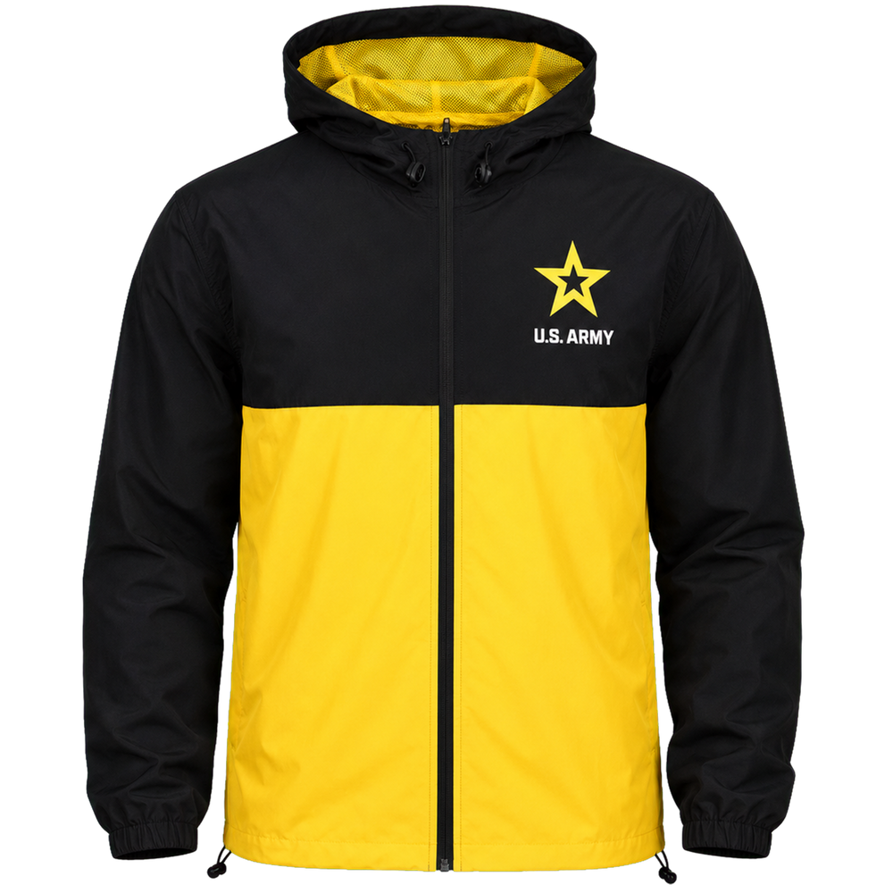 U.S. Army Lightweight Windbreaker Jacket with Hood – view 1