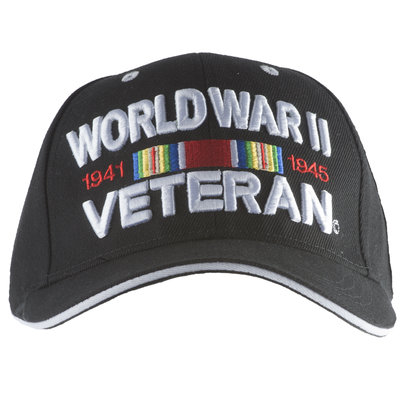 World War II Veteran Embroidered Cotton Cap – view 1