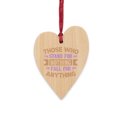 Those Who Stand For Nothing, Fall For Anything Christmas Ornament - Military Republic