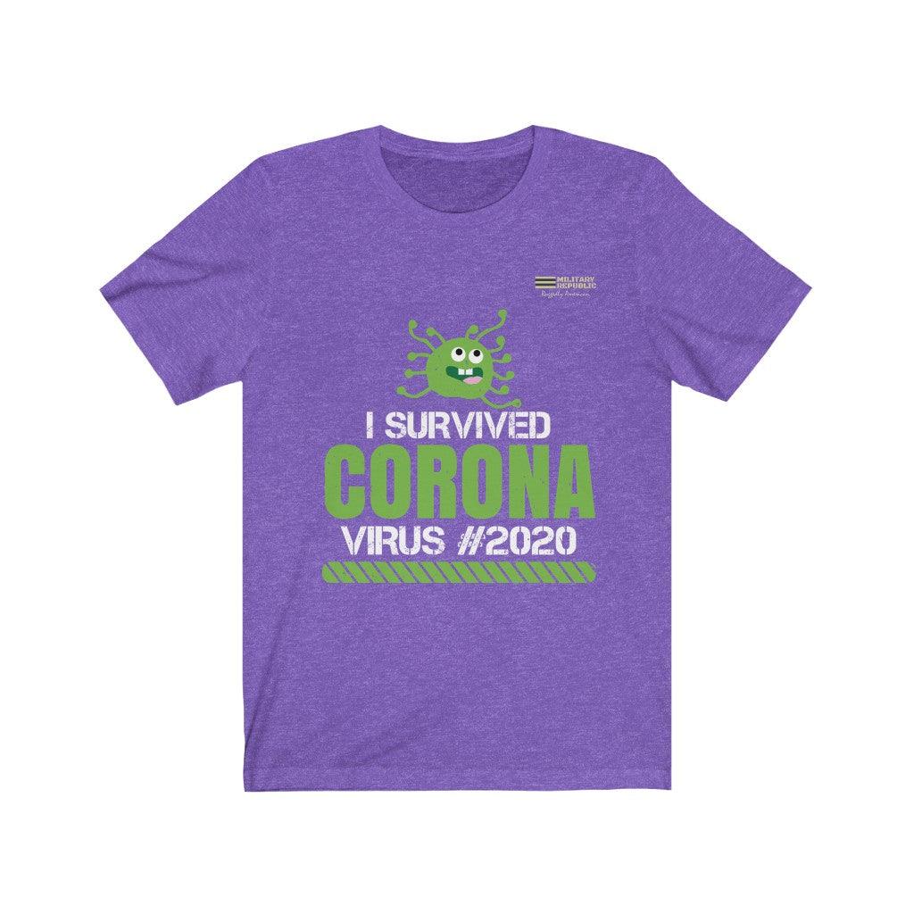 I Survived Corona Virus #2020 T-shirt - Military Republic