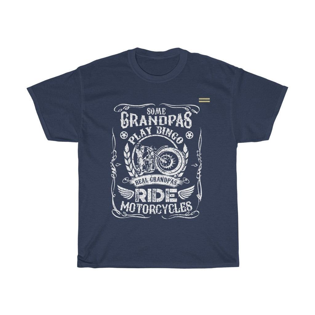 Real Grandpas Ride Motorcycle T-shirt - Military Republic