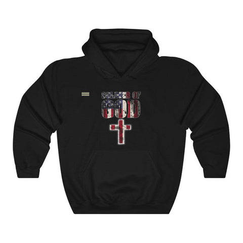 Soldier of God USA Flag & Cross Unisex Hoodie - Military Republic