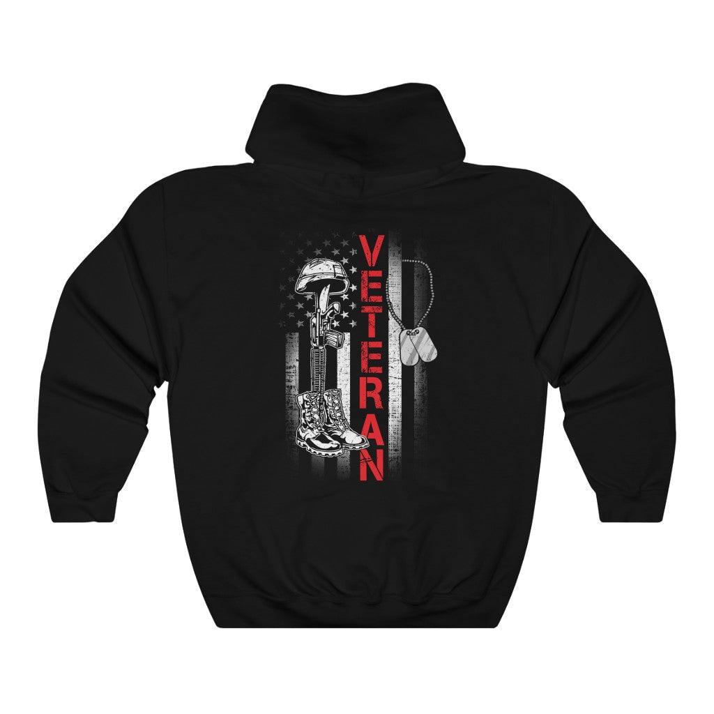 American Veteran Boots & Hat Hoodie - Military Republic