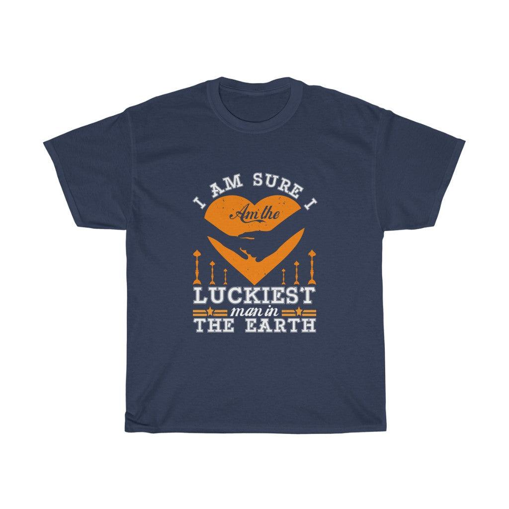 Luckiest Man In The Earth T-shirt - Military Republic