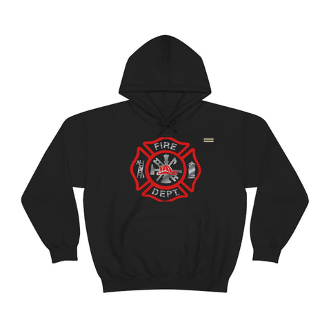 Firefighter Red Logo Hoodie