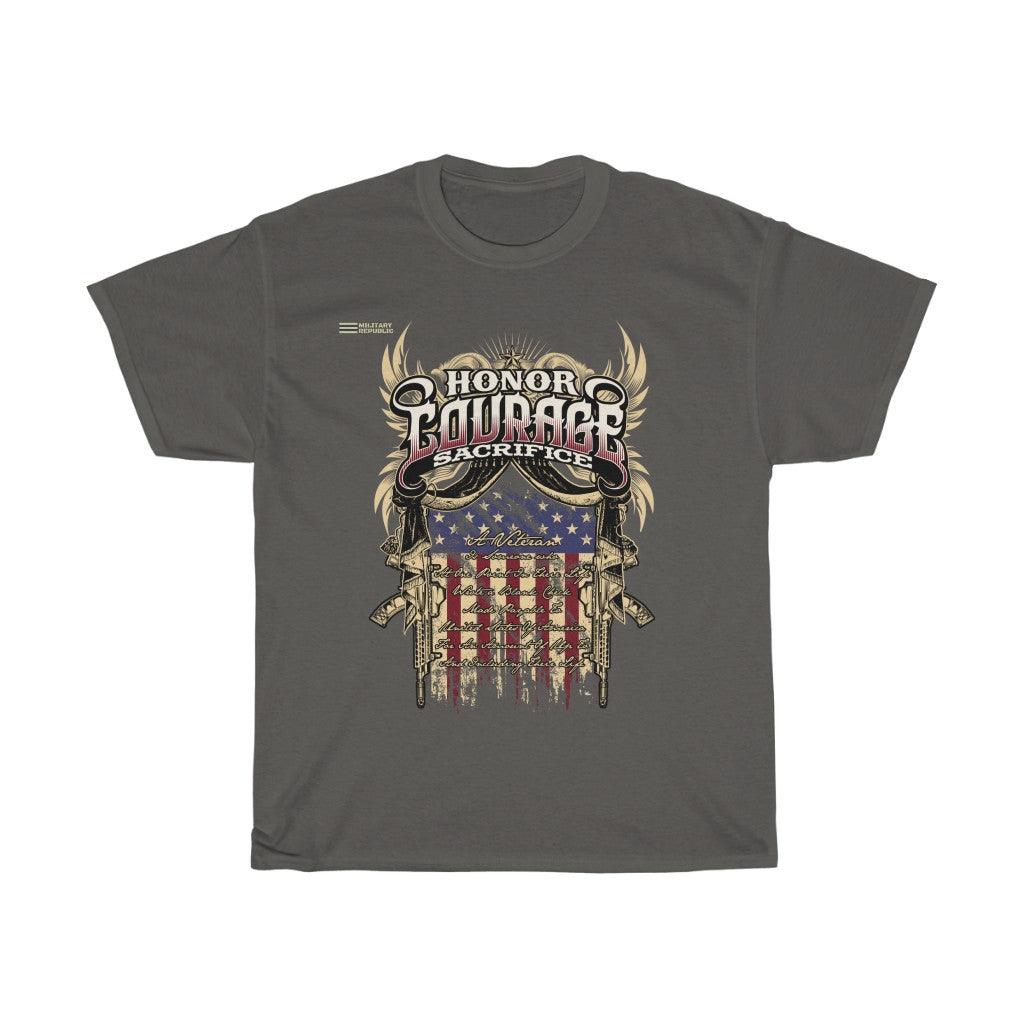 Honor Courage Sacrifice T-Shirt - Military Republic