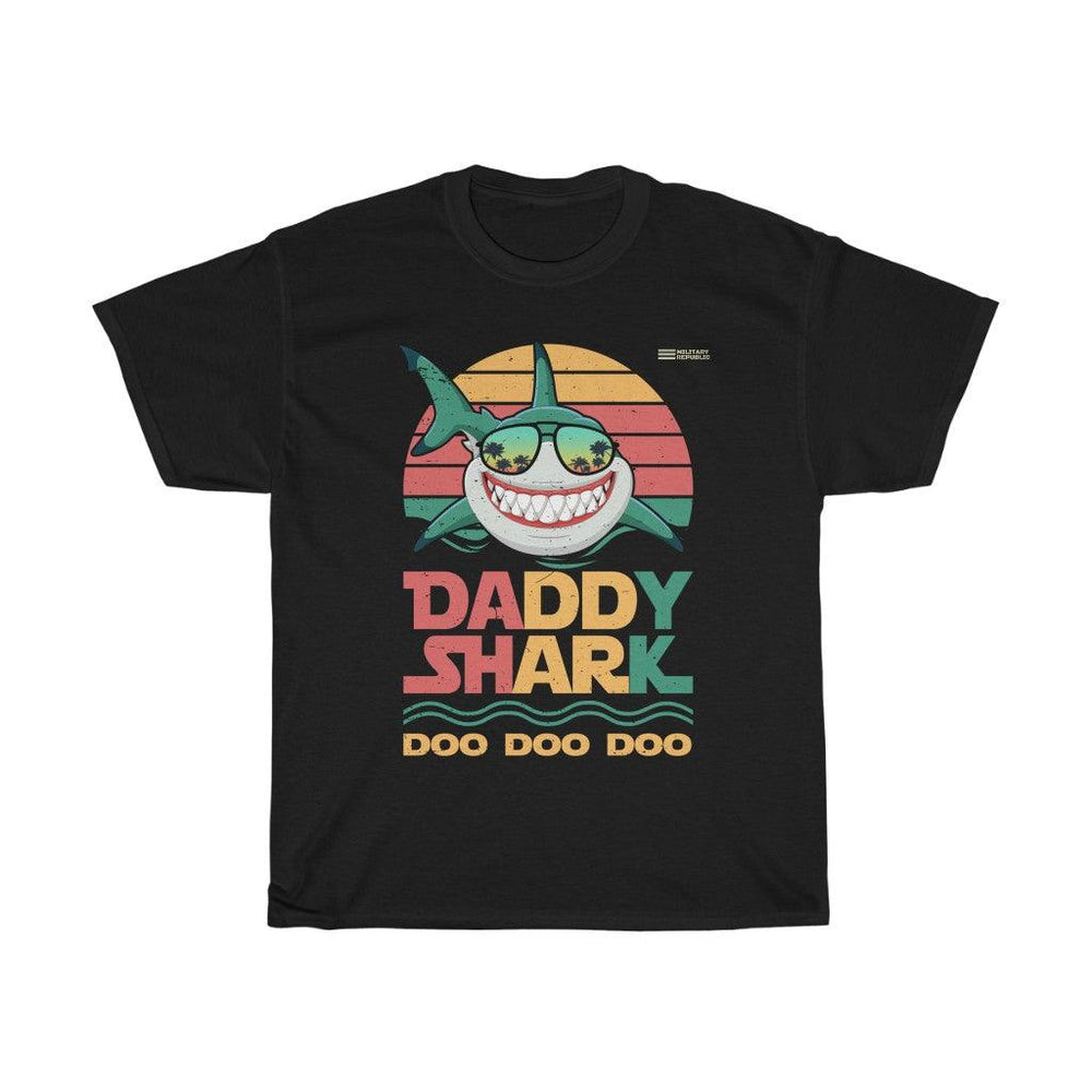Daddy Shark Doo Doo Doo T-shirt - Military Republic