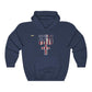Soldier of God USA Flag & Cross Unisex Hoodie - Military Republic