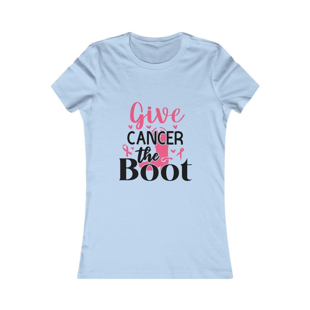 Give Cancer The Boot T-shirt - Military Republic